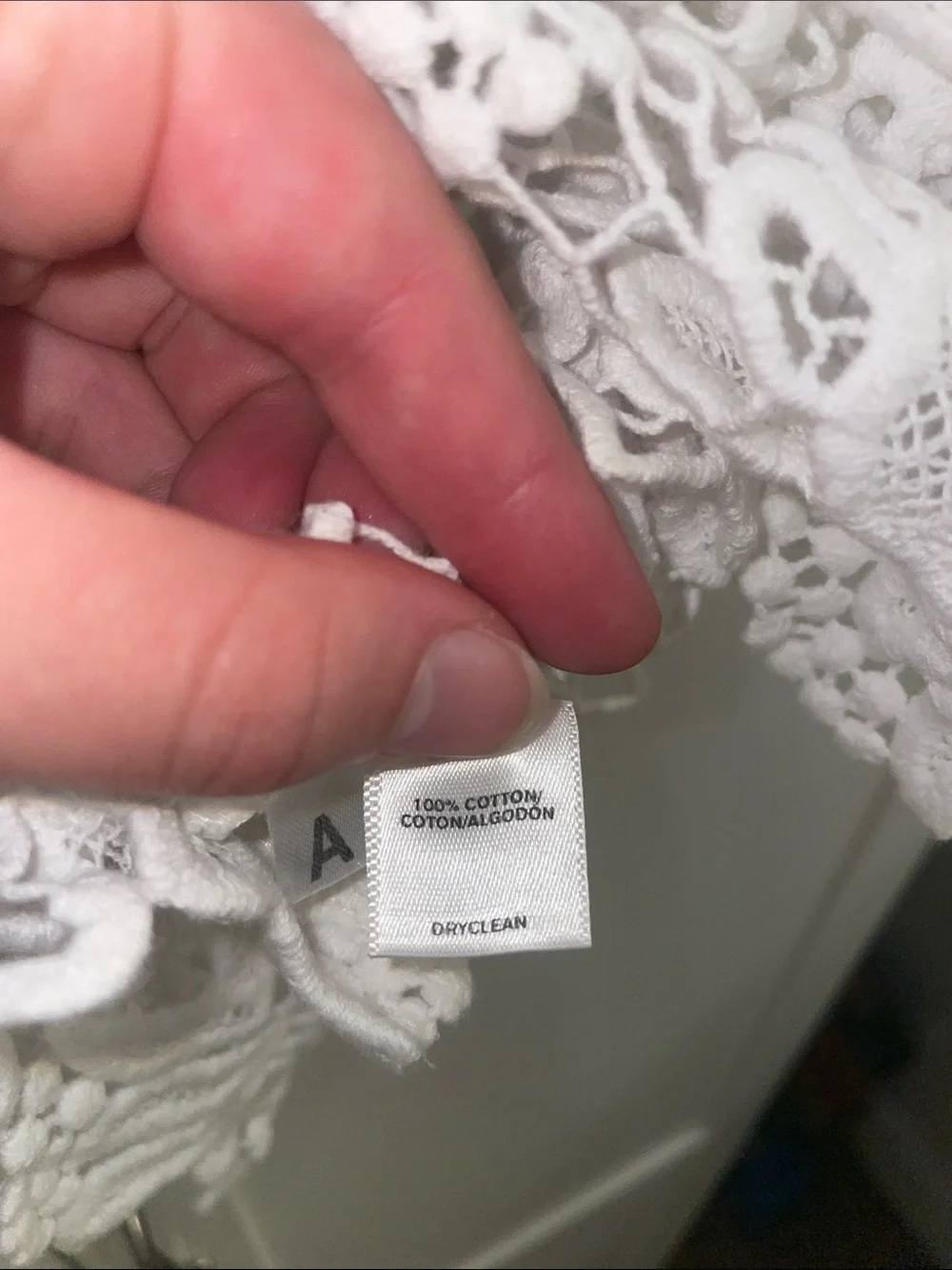 LOFT White Crochet Floral Tank Top - Picture 5 of 5